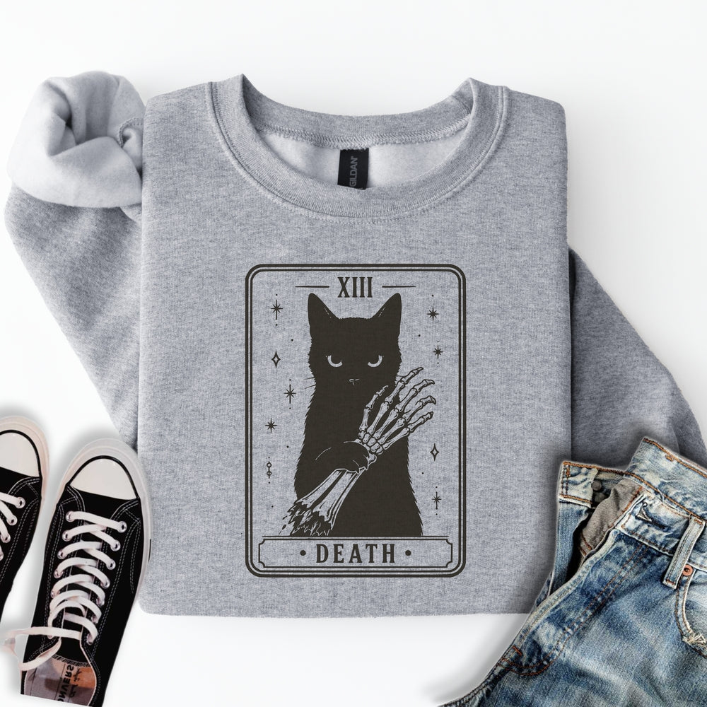 Death Cat Tarot Sweatshirt