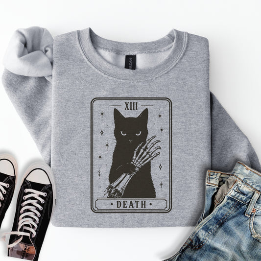 Death Cat Tarot Sweatshirt