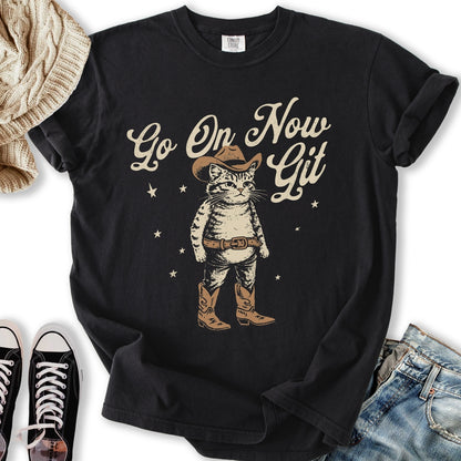 Go On Now Git Cat T-Shirt