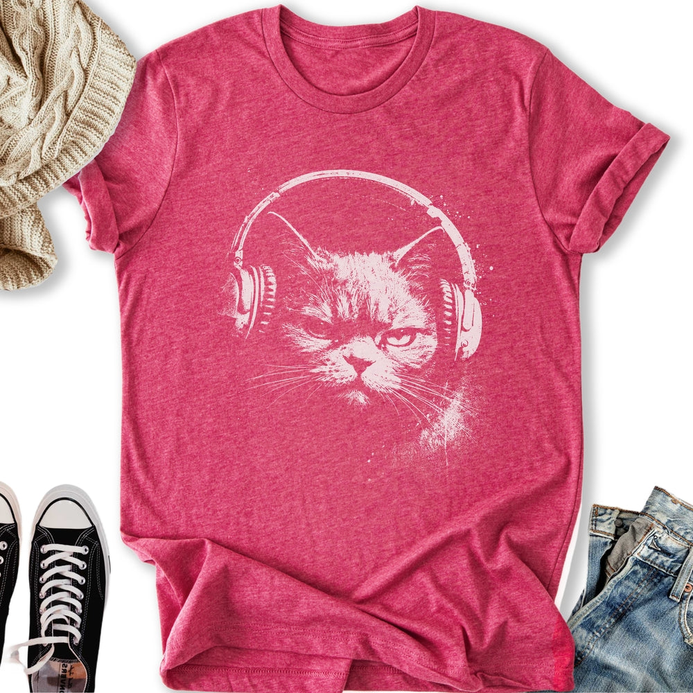 Headphones Cat Classic Tee