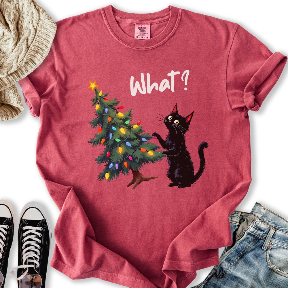 Black Cat What T-Shirt