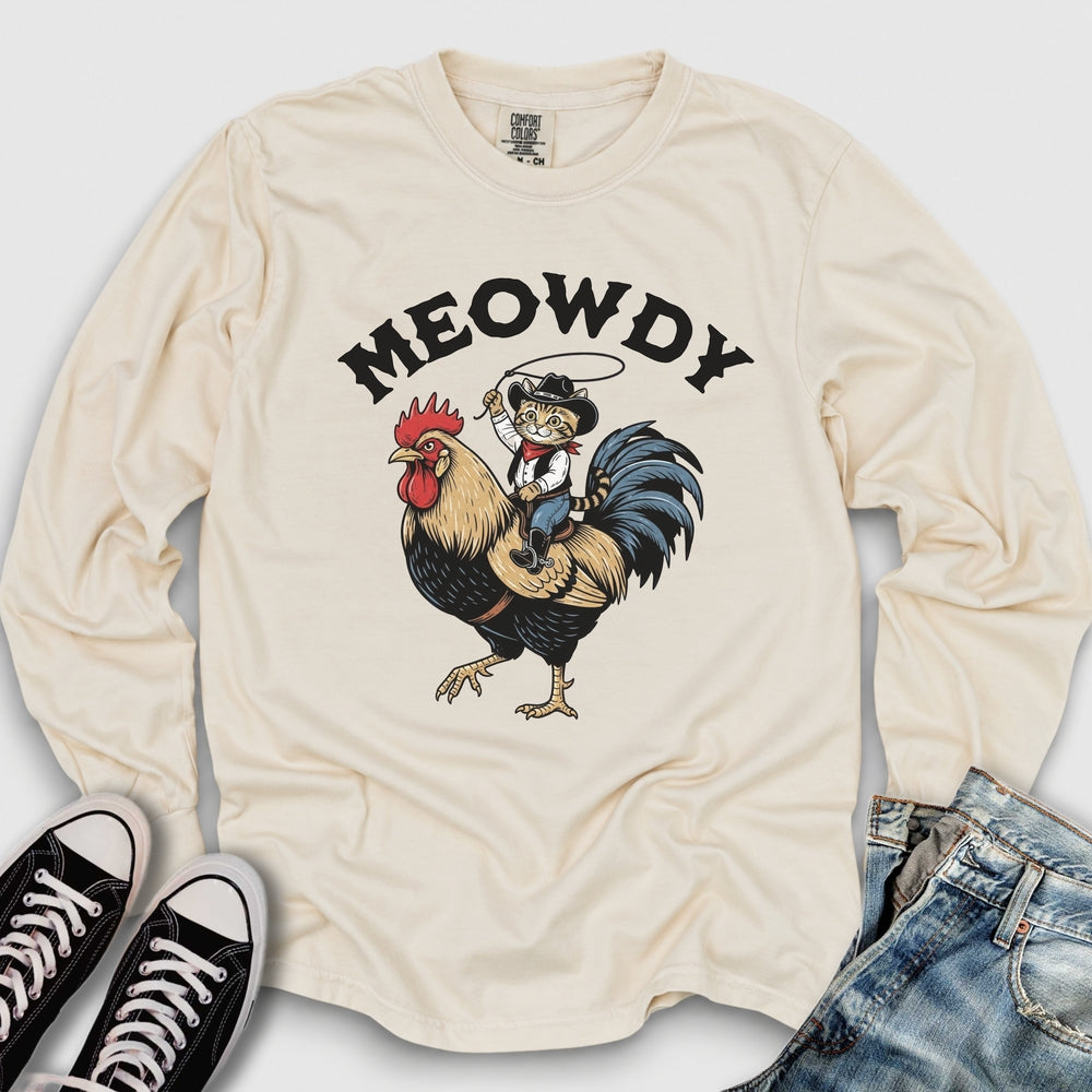 Meowdy Long Sleeve Tee