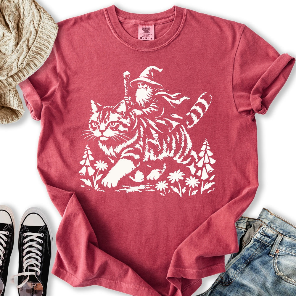 Wizard Cat Rider T-Shirt