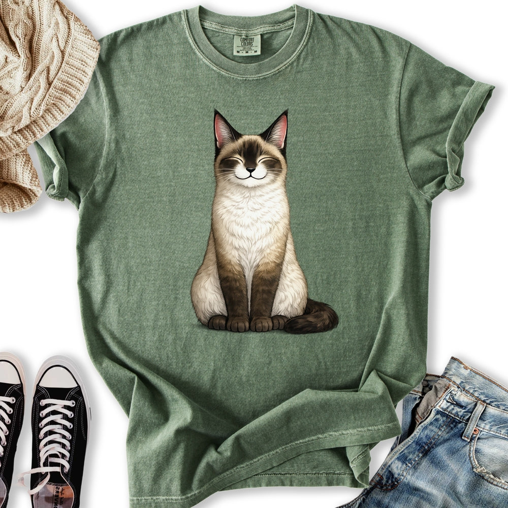 Smiling Siamese Cat T-Shirt