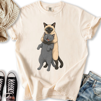 Siamese Cat Headlock T-Shirt