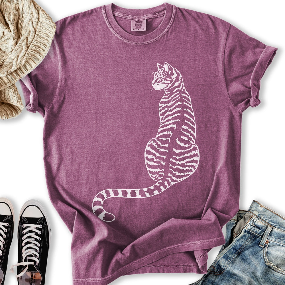 Minimal Tabby Cat T-Shirt