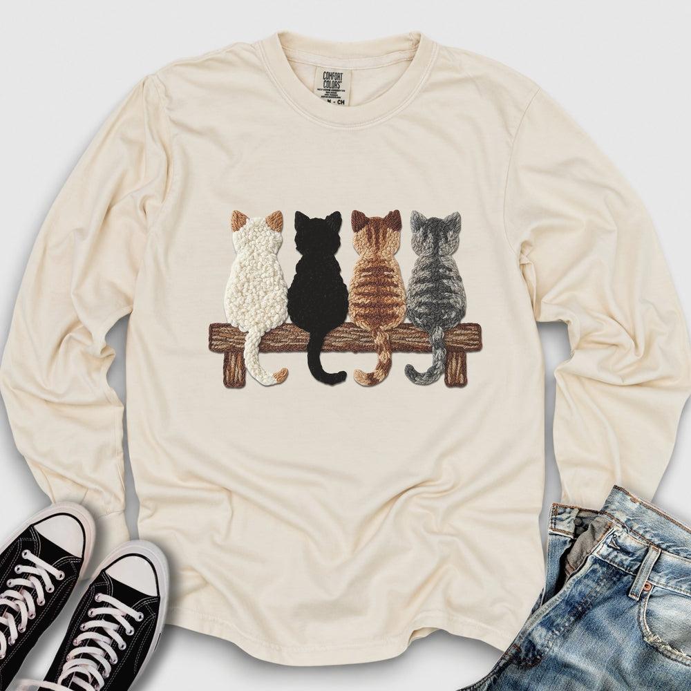 Four Cats Yarn Long Sleeve Tee