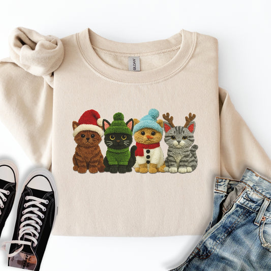 Holiday Yarn Cats Sweatshirt