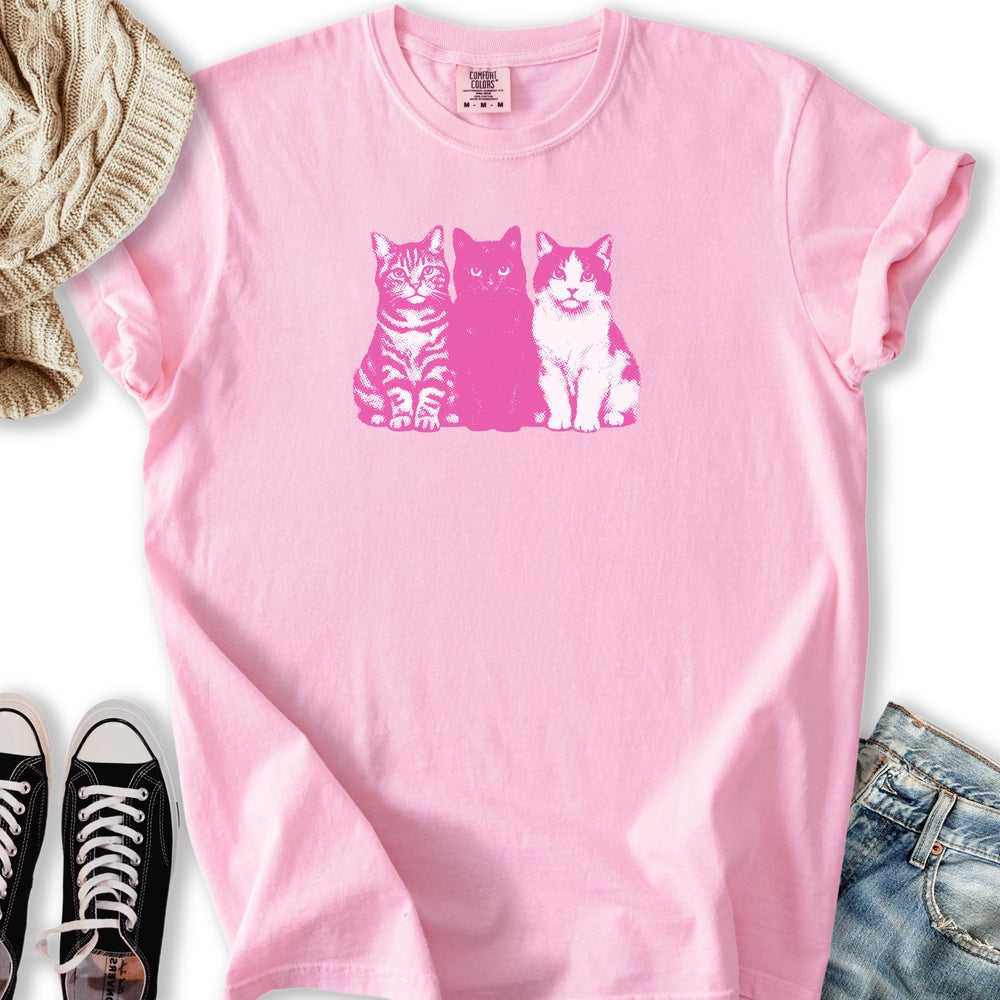 Trio of Cats Relaxed Tee