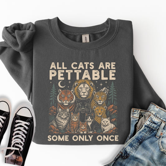 All Cats Are Pettable Sweatshirt
