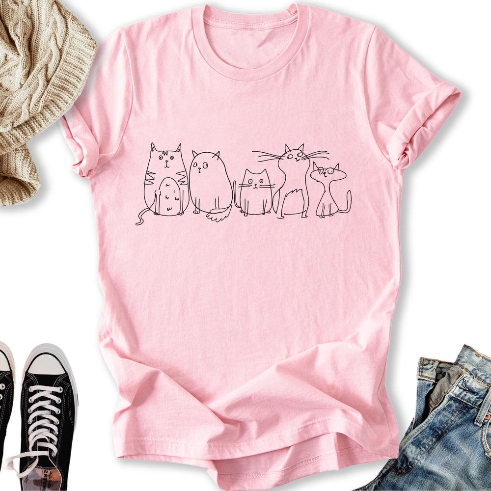 Vintage Cats Sketch Classic Tee