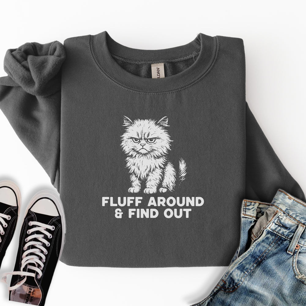 Fluff Around Cat Sweatshirt