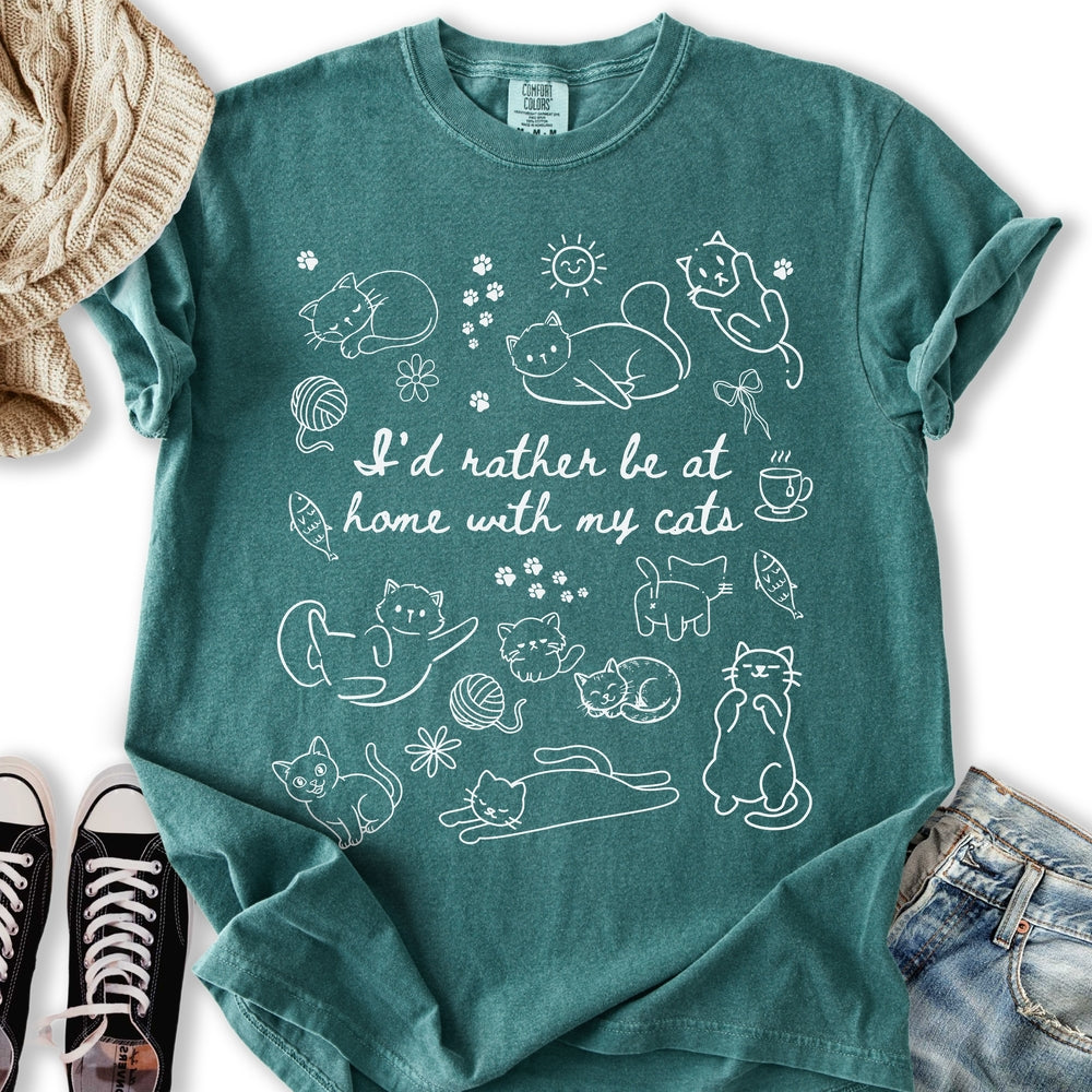 Home with my Cats T-Shirt