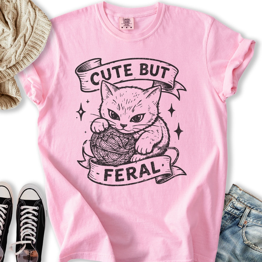 Cute But Feral Cat T-Shirt