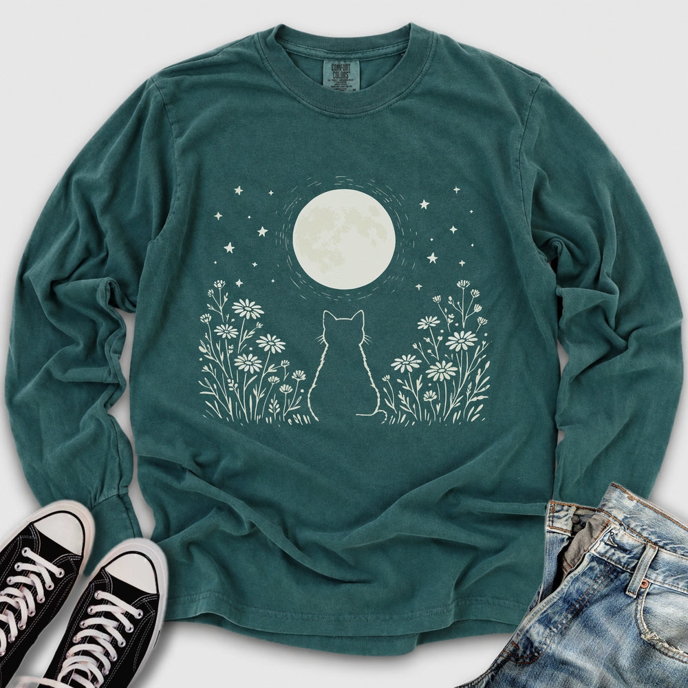 Kitten Moon Long Sleeve Tee
