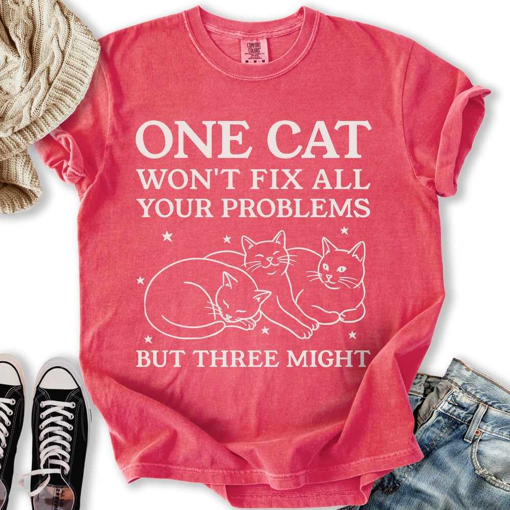 Three Cats Might T-Shirt