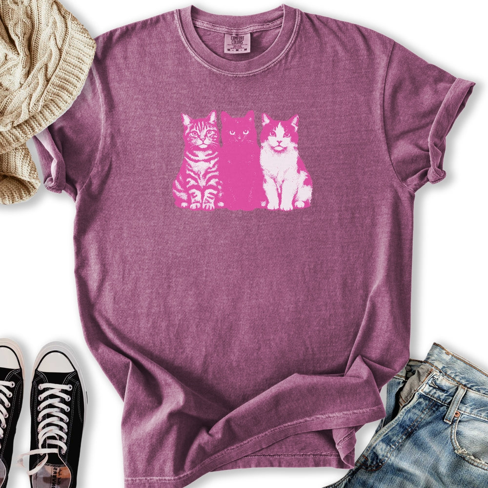 Trio of Cats Relaxed Tee