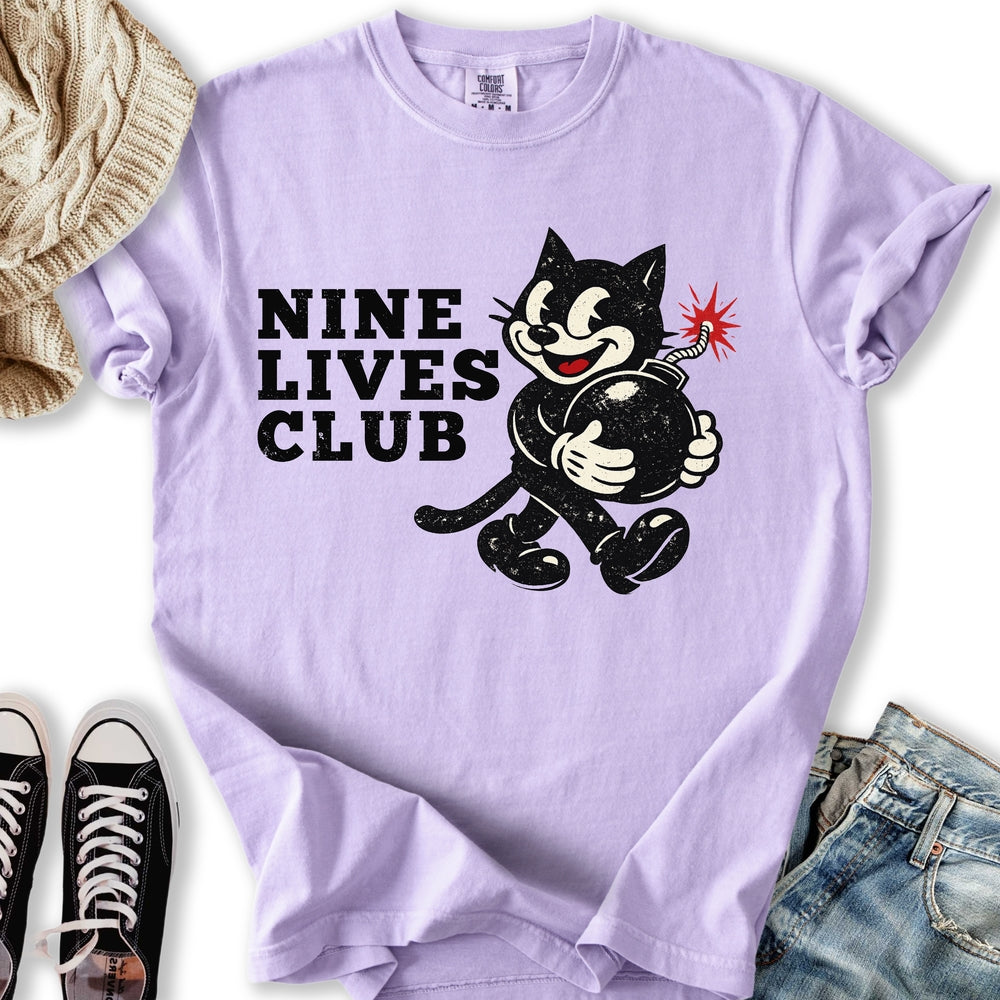 Vintage Nine Lives Club T-Shirt