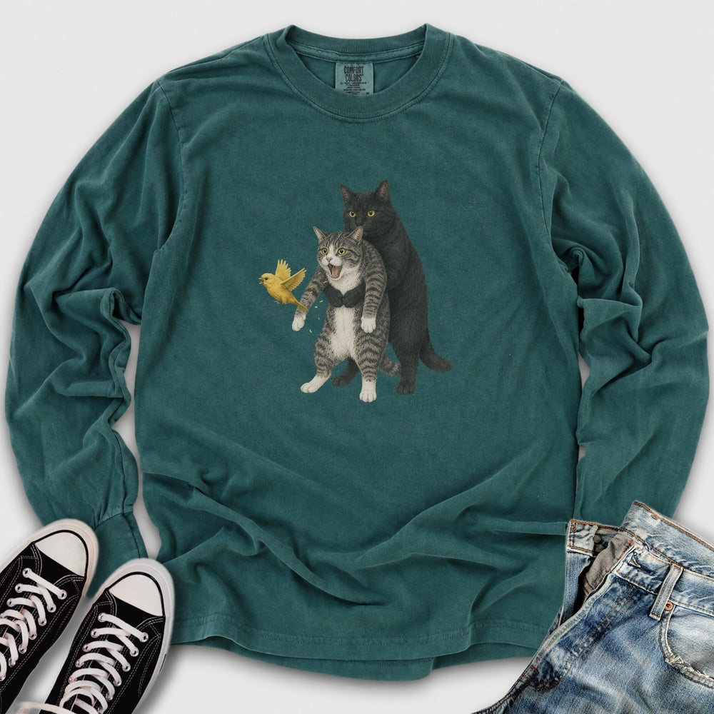 Cat Heimlich Maneuver II Long Sleeve Tee