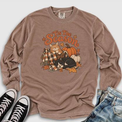 Tis The Season Cats Long Sleeve Tee