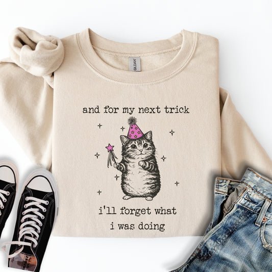 Forgetful Cat Sweatshirt
