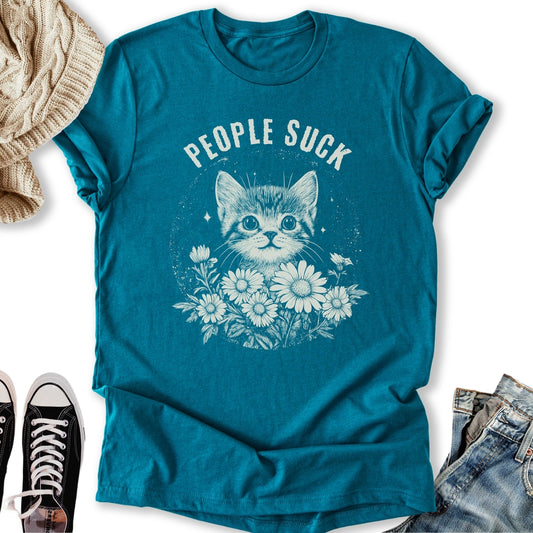People Suck Cat Classic Tee