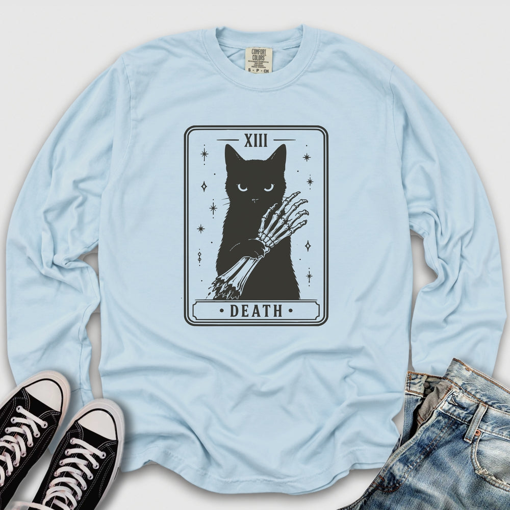 Death Cat Tarot Long Sleeve Tee