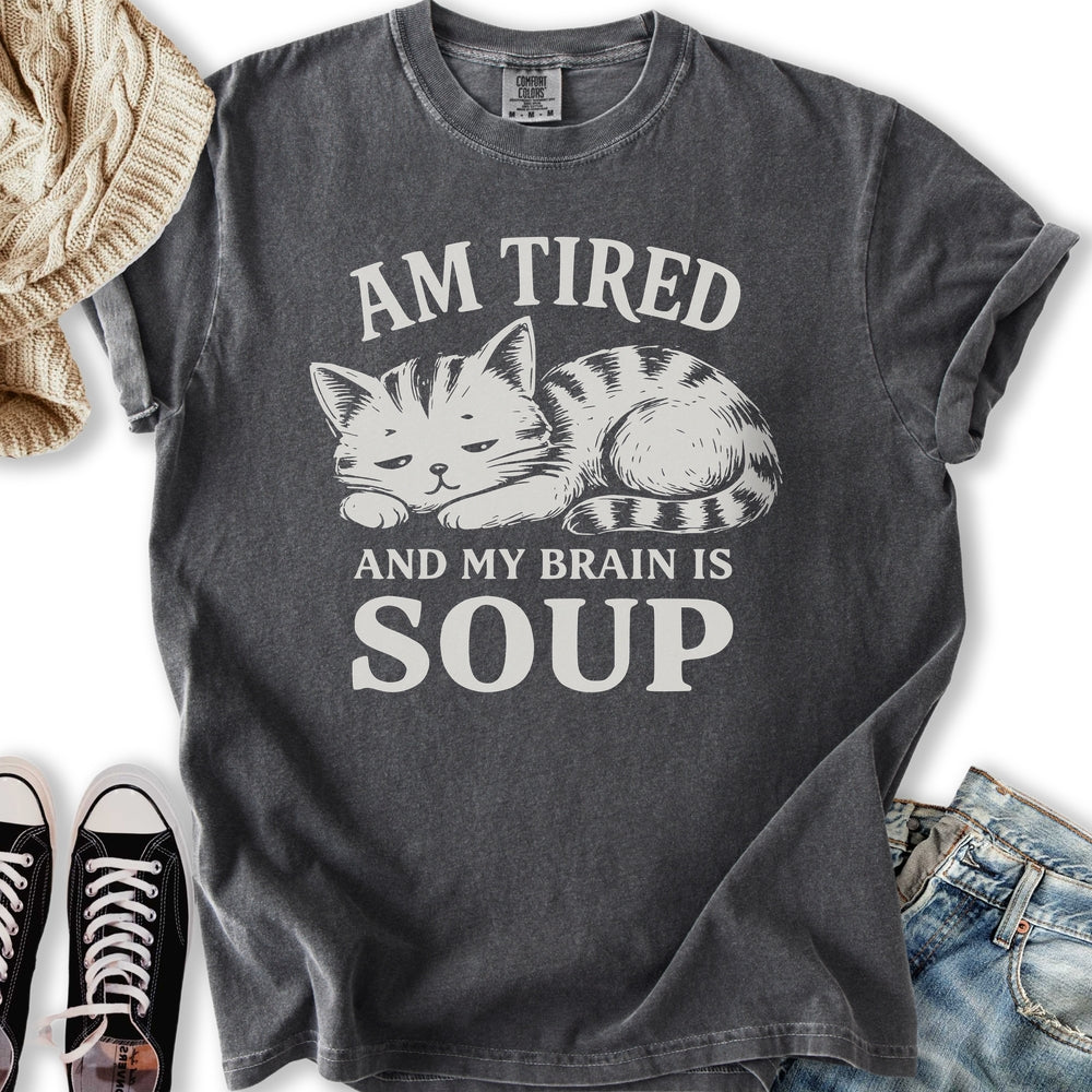 Brain Is Soup Cat T-Shirt