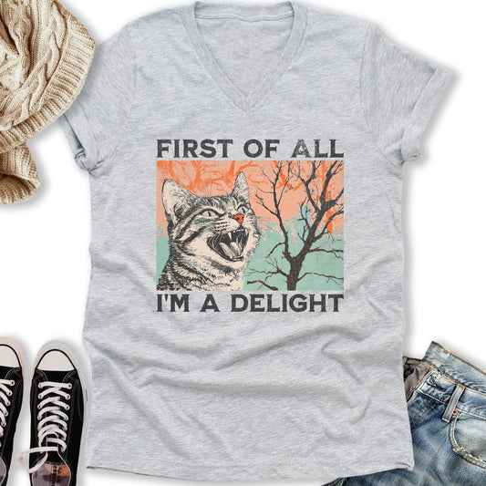 I'm a Delight V-Neck Tee