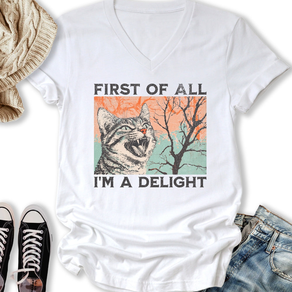 I'm a Delight V-Neck Tee