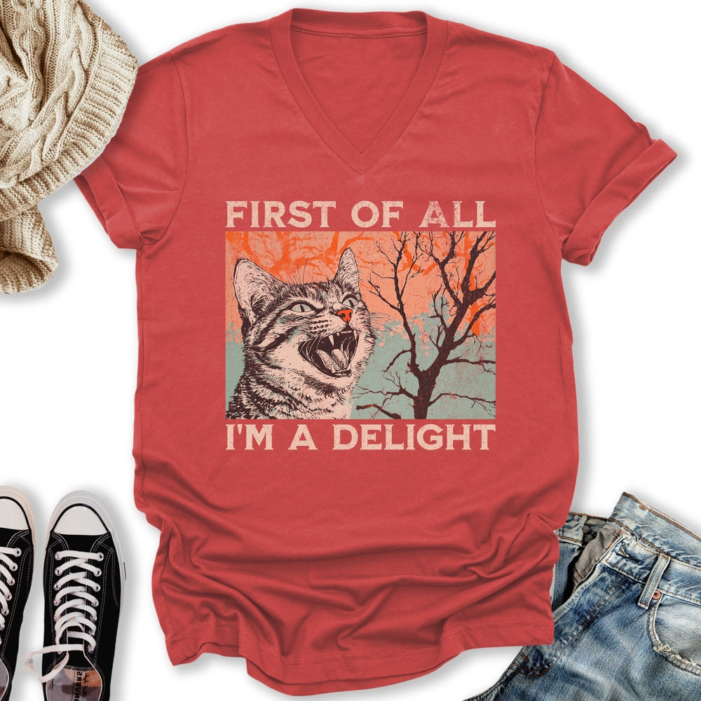 I'm a Delight V-Neck Tee