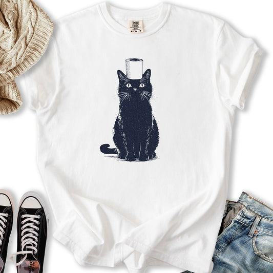 Toilet Paper Cat T-shirt