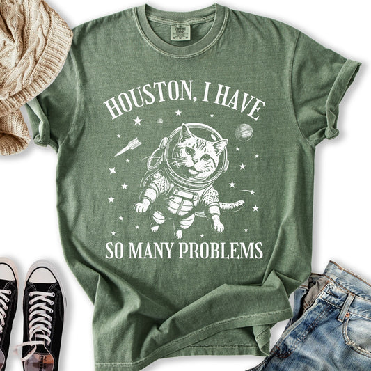 Houston Cat in Space T-shirt