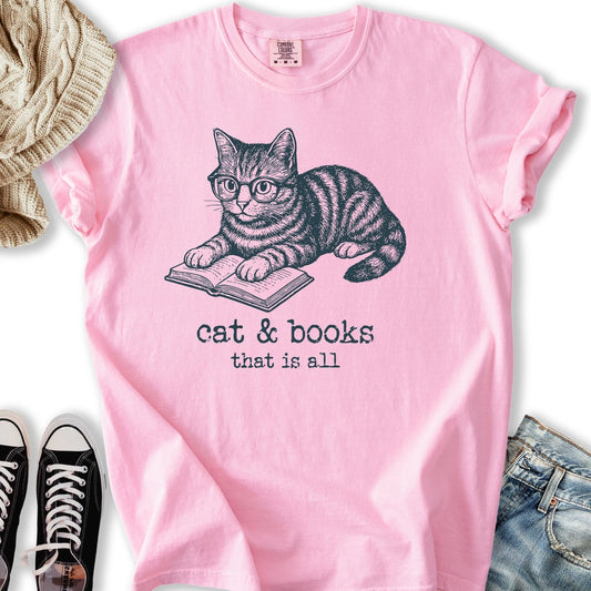 Cats And Books T-shirt