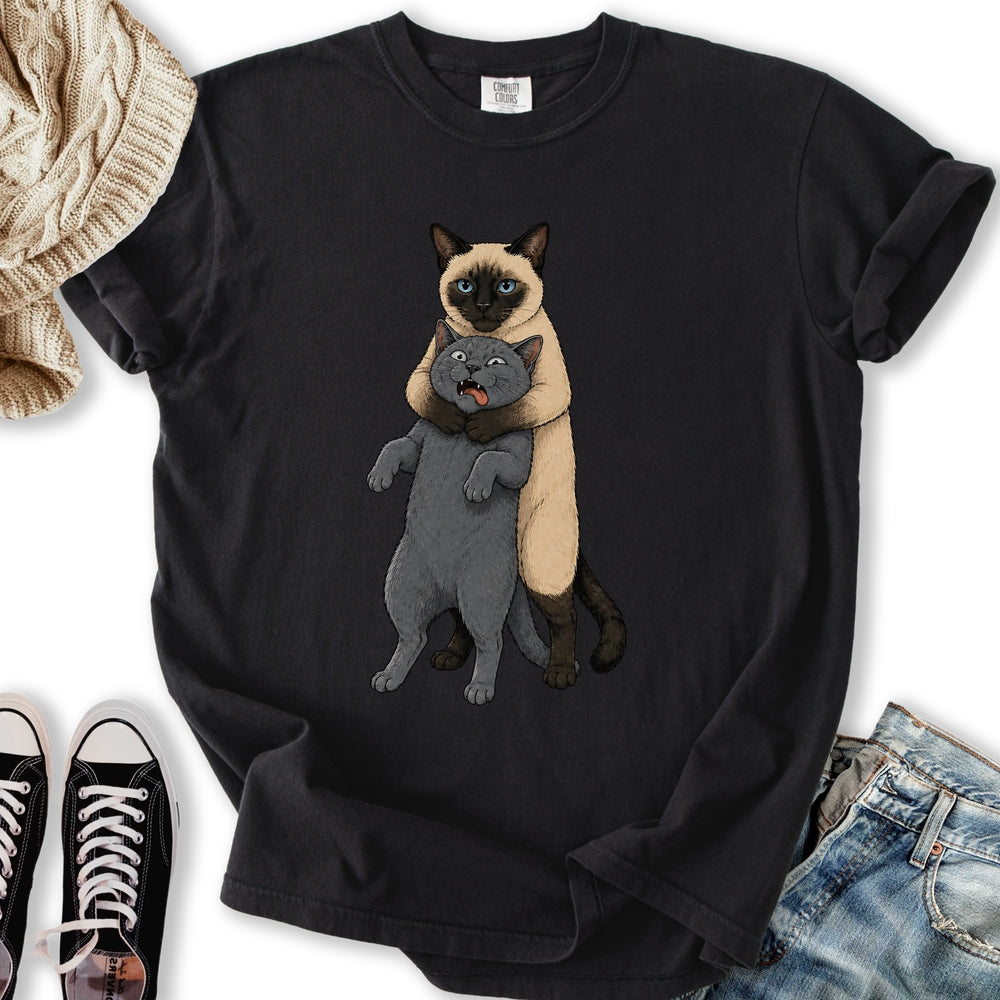 Siamese Cat Headlock T-Shirt