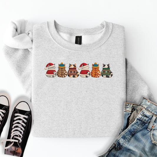 Christmas Sweater Cats Sweatshirt