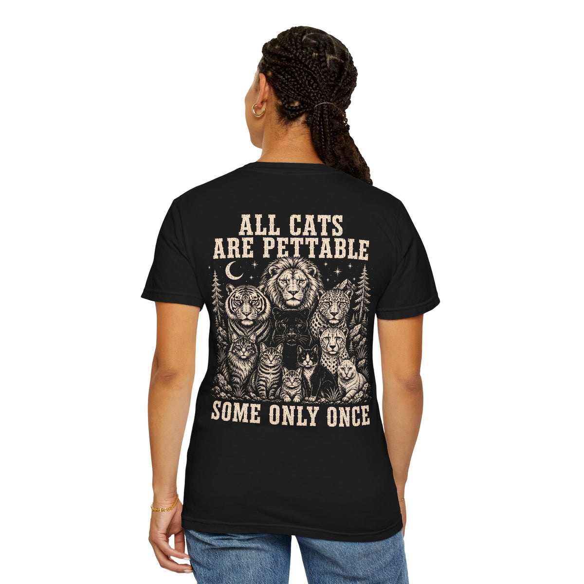 CUSTOM | All Cats Are Pettable II Relaxed Tee BACK PRINT