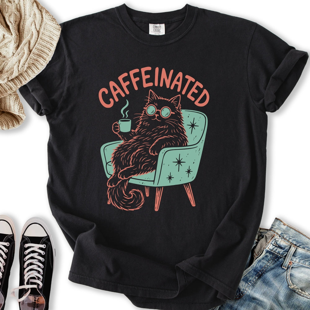 Caffeinated Cat T-Shirt