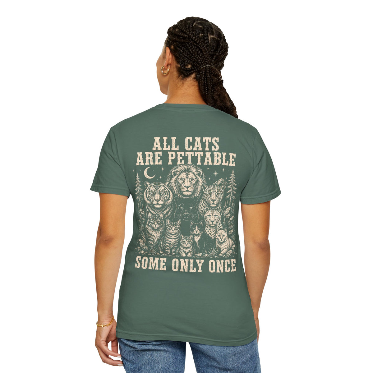 CUSTOM | All Cats Are Pettable II Relaxed Tee BACK PRINT