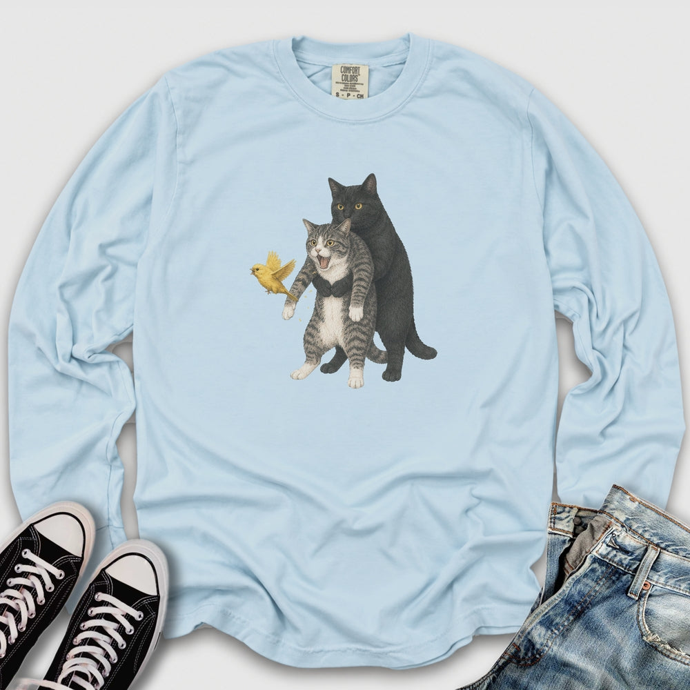 Cat Heimlich Maneuver II Long Sleeve Tee