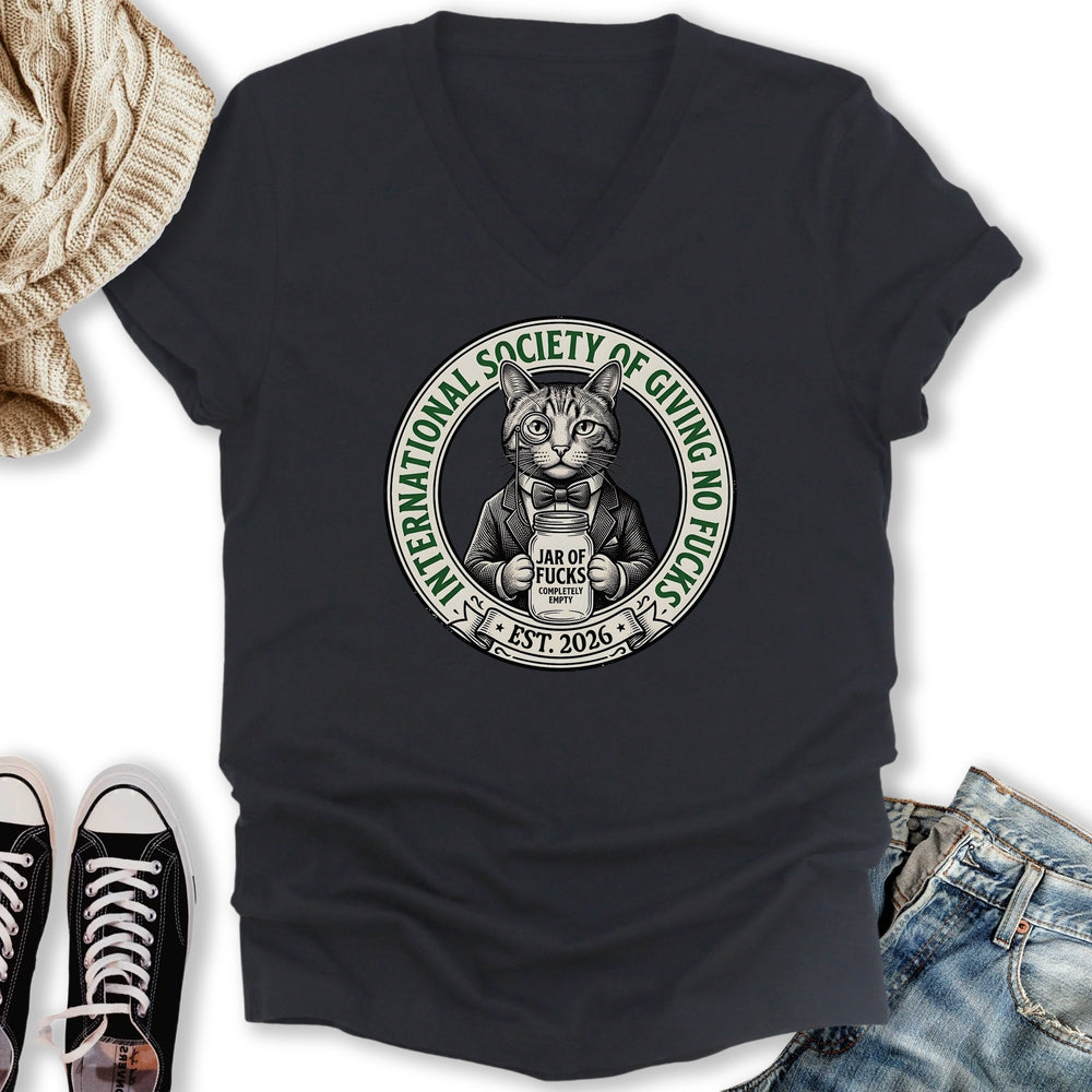 Not GAF Society V-Neck Tee