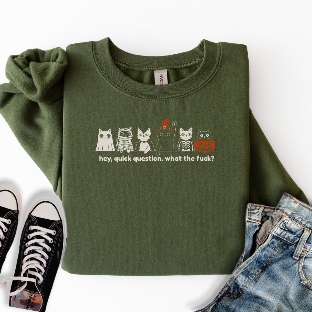 Quick Question Halloween Sweatshirt