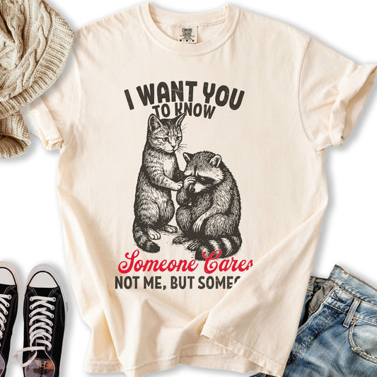 Someone Cares Cat T-shirt