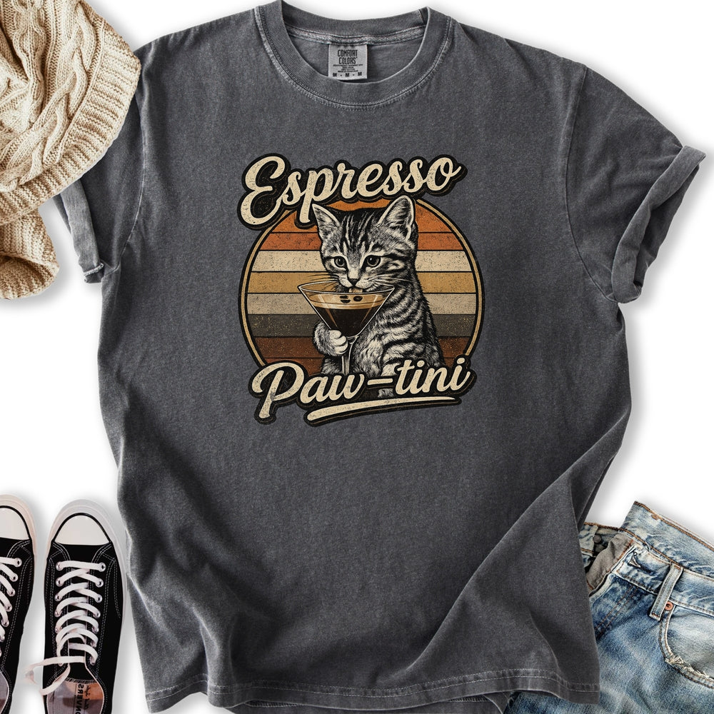 Espresso Pawtini Cat T-Shirt