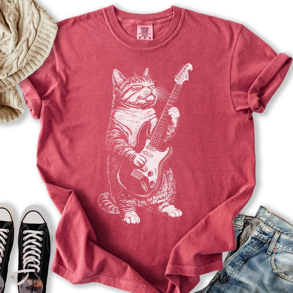 Electric Guitar Cat T-Shirt