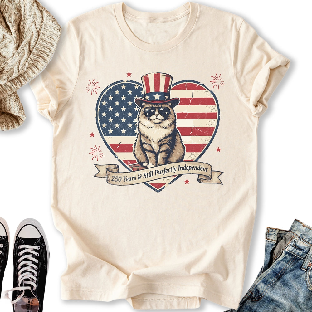 Purfectly Independent Cat T-Shirt