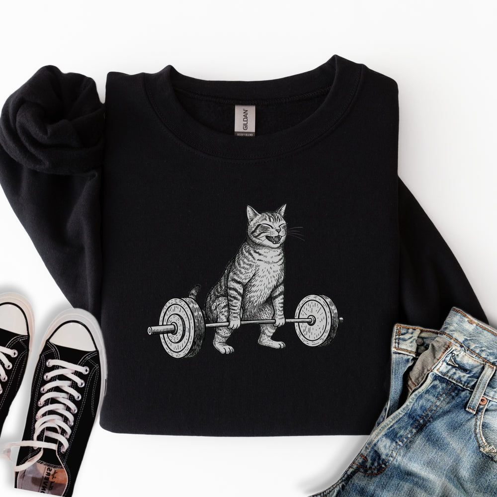 Deadlift Cat Sweatshirt