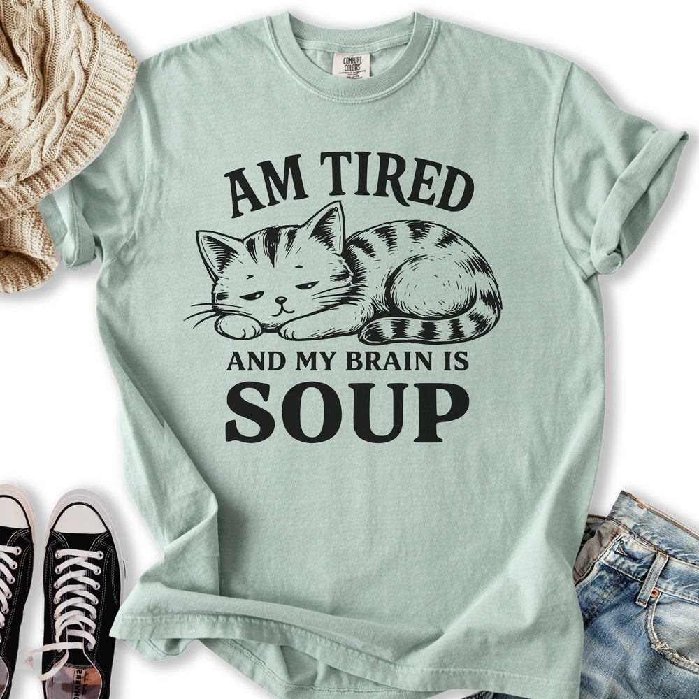 Brain Is Soup Cat T-Shirt