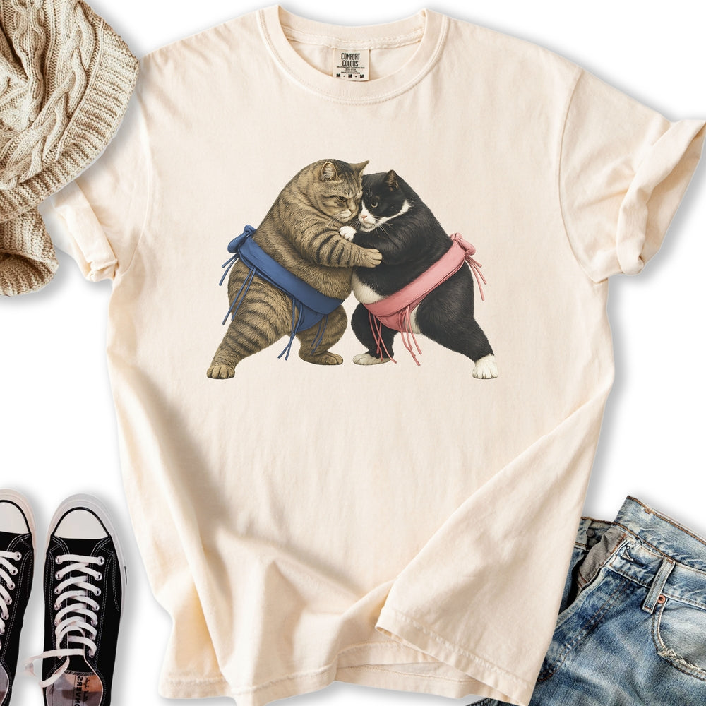 Sumo Wrestling Cats T-Shirt