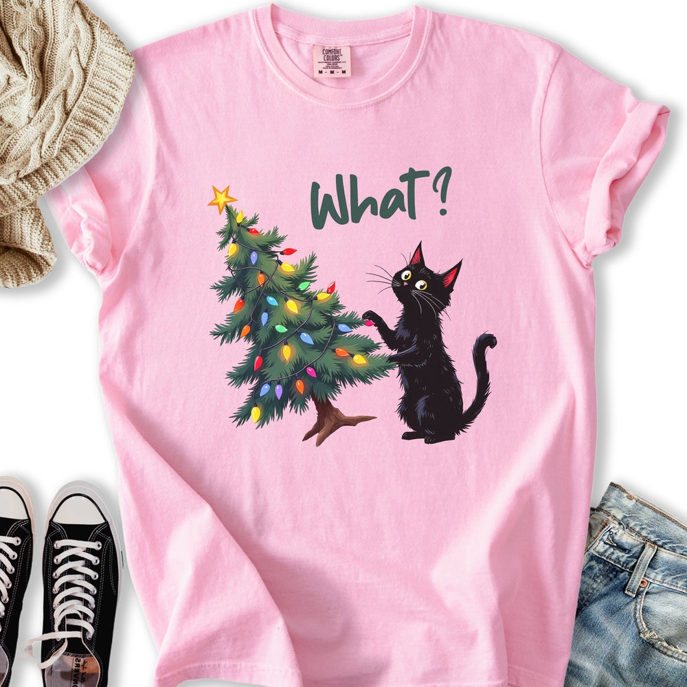 Black Cat What T-Shirt